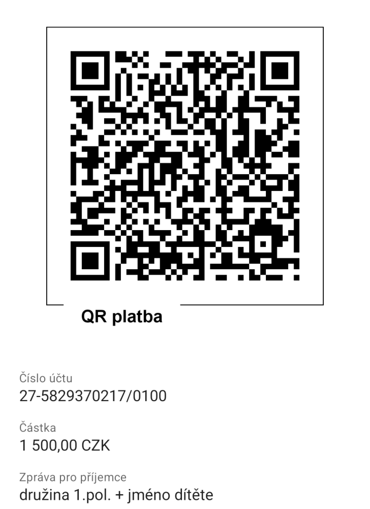 platba za 1. pol.